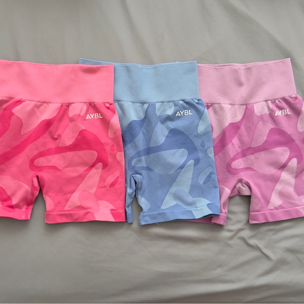AYBL Vibrant Camo Shorts Trio